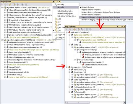 Findbugs Code Analysis Eclipse Plugin Category Definition